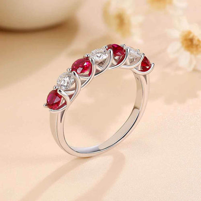 Rubea Moissanite Ring - RIYOVA Jewelry