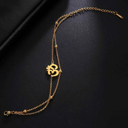Infinity Radiance Om Bracelet - RIYOVA Jewelry