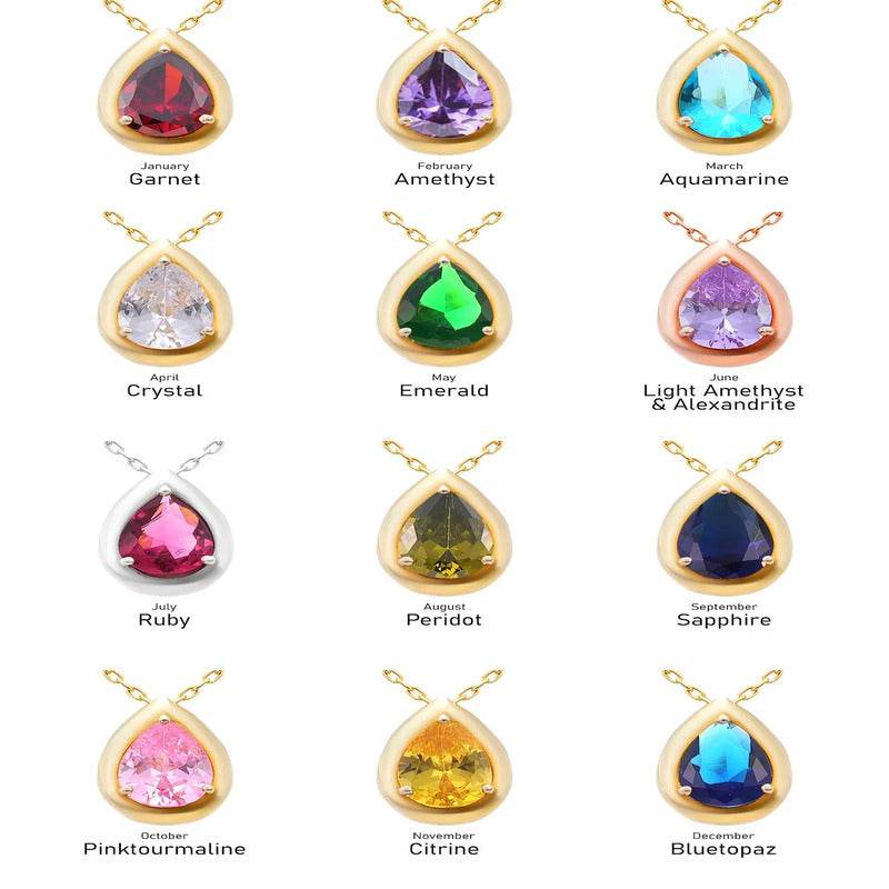 Custom Alexandrite Birthstone Name Necklace - RIYOVA Jewelry