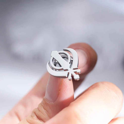 Courage Khanda Suit Brooch - RIYOVA Jewelry