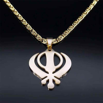 Warrior Khanda Necklace - RIYOVA Jewelry