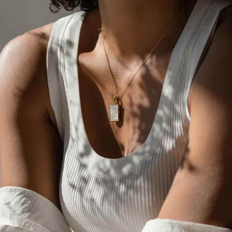 RIYOVA Custom Photo Pendant Necklace - RIYOVA Jewelry
