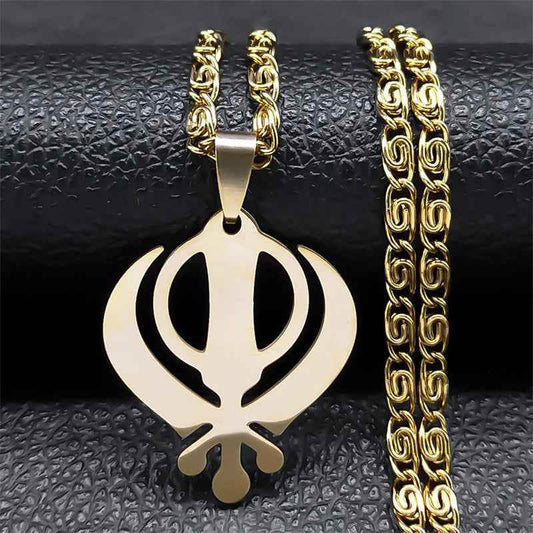 Warrior Khanda Necklace - RIYOVA Jewelry
