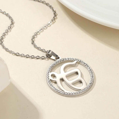 Onkar Radiance Zirconia Necklace - RIYOVA Jewelry