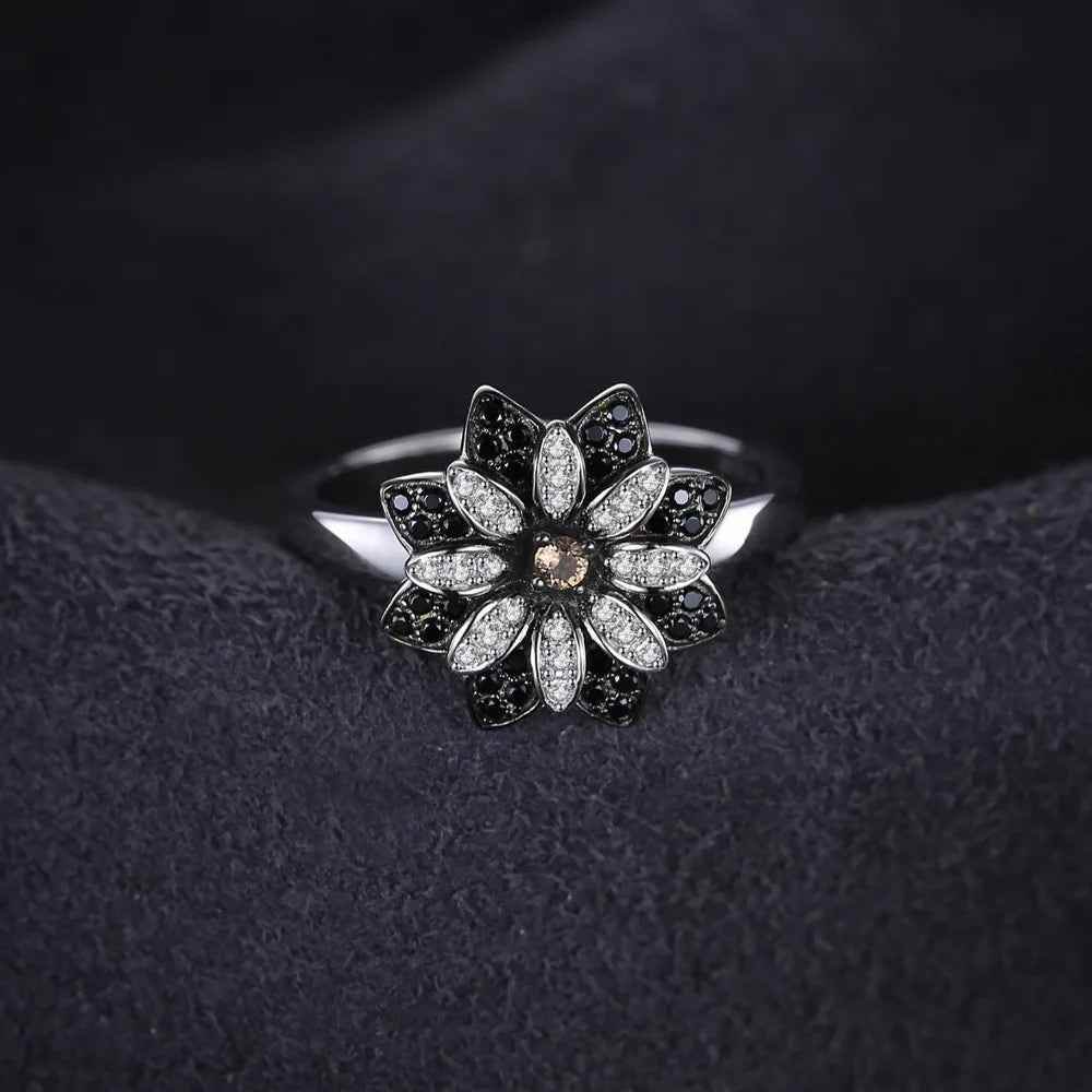 Smoky Blossom Ring - RIYOVA Jewelry