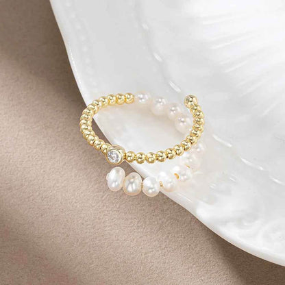 Gemara Pearl Ring - RIYOVA Jewelry
