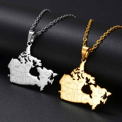 Proudly Canadian Pendant Necklace - RIYOVA Jewelry