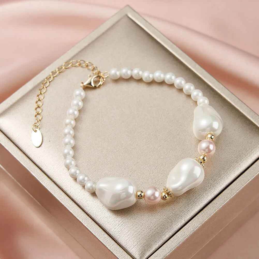 Lustra Pearl Bracelet - RIYOVA Jewelry
