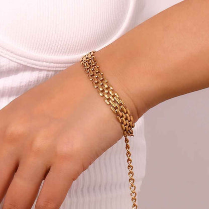 Isabell Rows Bracelet - RIYOVA Jewelry