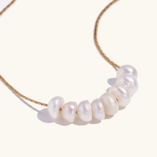Zaria Pearl Necklace - RIYOVA Jewelry