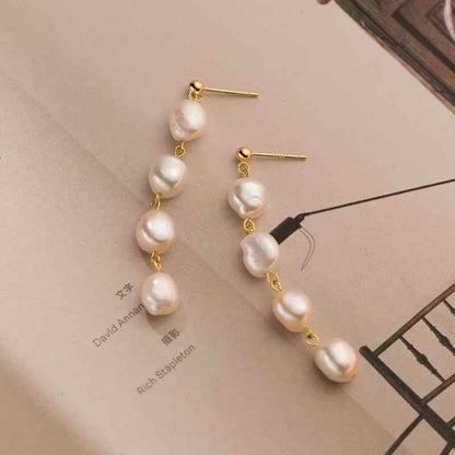Lulu Pearl Earrings - RIYOVA Jewelry