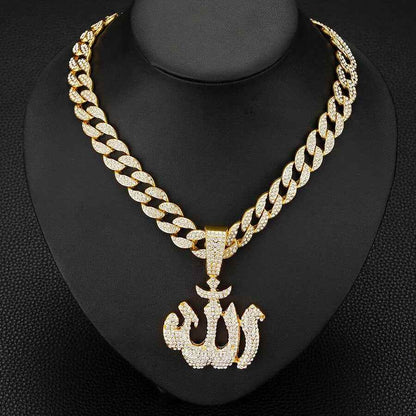 Almighty Allah Cuban Link Necklace - RIYOVA Jewelry