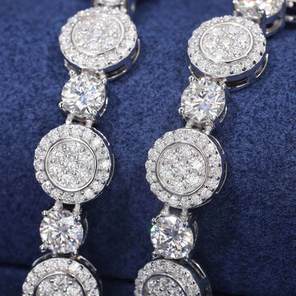 925 Iced Out Round Tennis Chain – CZ Edition - RIYOVA Jewelry