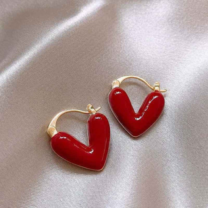 Antique Love Hearts Hoops - RIYOVA Jewelry