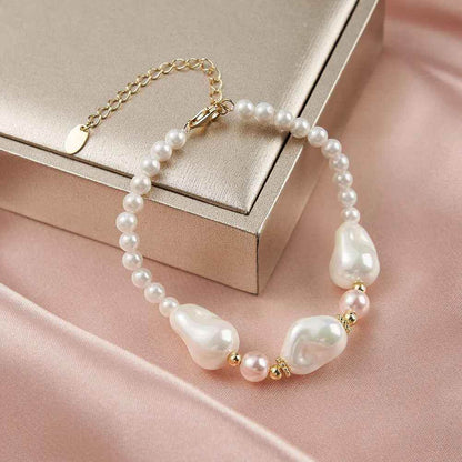 Lustra Pearl Bracelet - RIYOVA Jewelry
