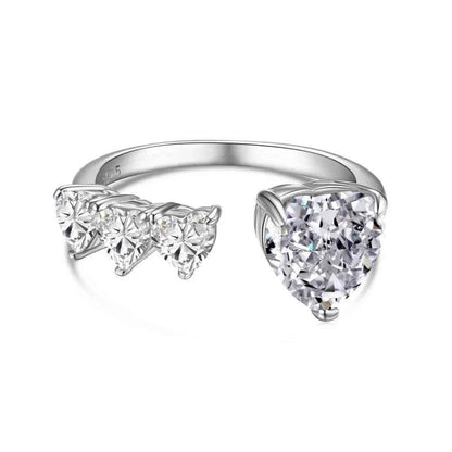 Toi Et Moi Heart Ring - RIYOVA Jewelry