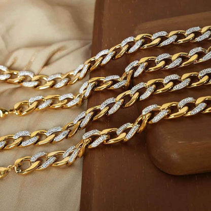 Anica Cuban Chain Bracelet - RIYOVA Jewelry