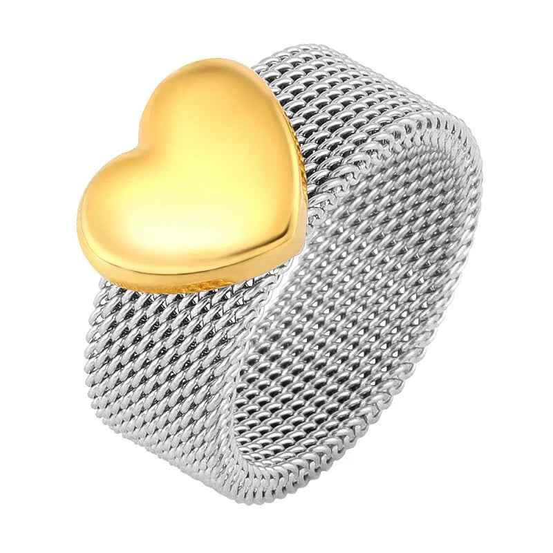 Open Heart Ring - RIYOVA Jewelry