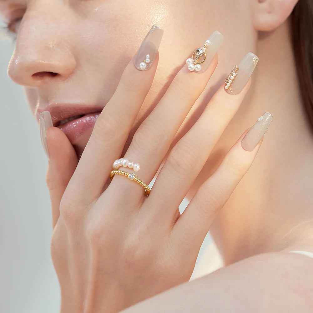 Gemara Pearl Ring - RIYOVA Jewelry
