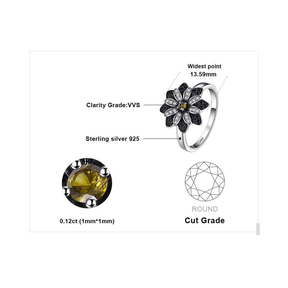 Smoky Blossom Ring - RIYOVA Jewelry