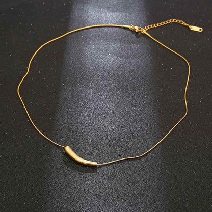 Halo Curve Necklace - RIYOVA Jewelry