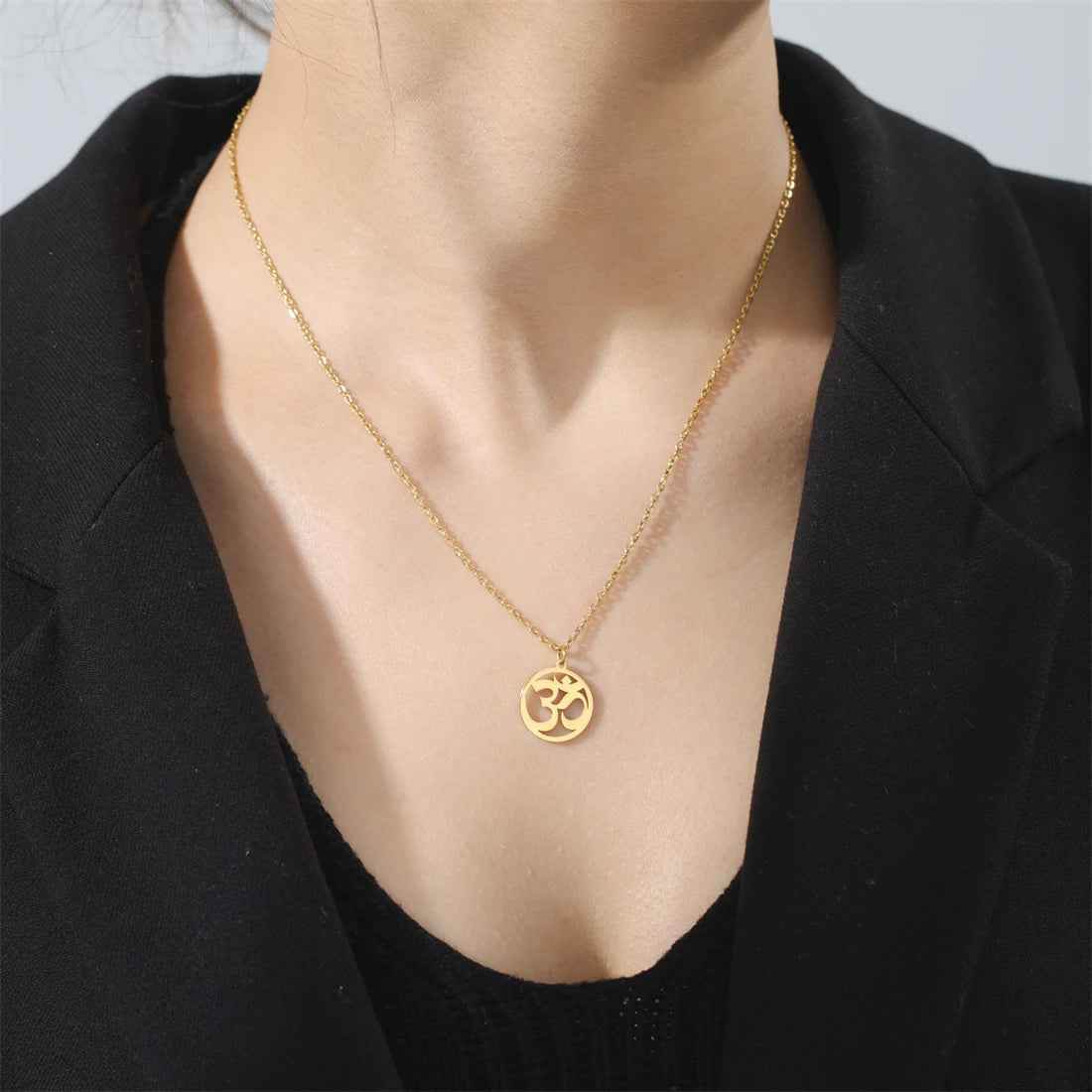 Divine Om Necklace - RIYOVA Jewelry