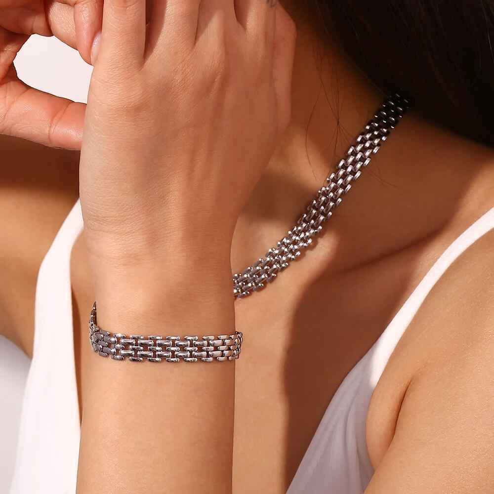 Isabell Rows Bracelet - RIYOVA Jewelry