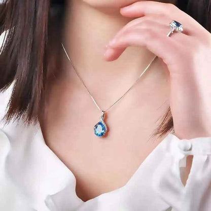 Azure Necklace - RIYOVA Jewelry