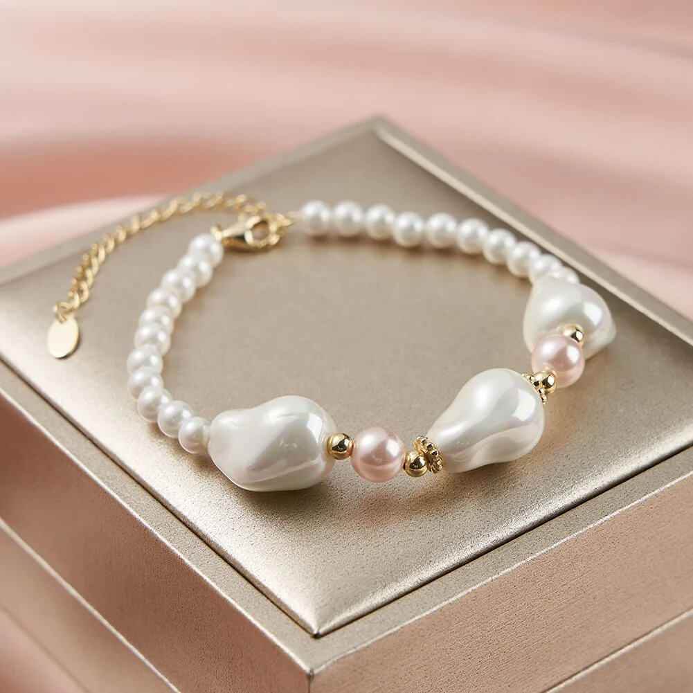 Lustra Pearl Bracelet - RIYOVA Jewelry