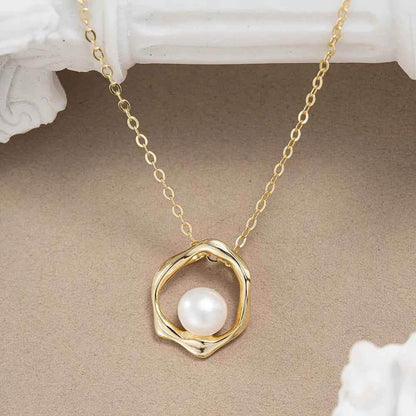 Nishi Pearl Necklace - RIYOVA Jewelry