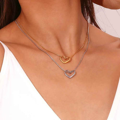 Cordina Heart Necklace - RIYOVA Jewelry