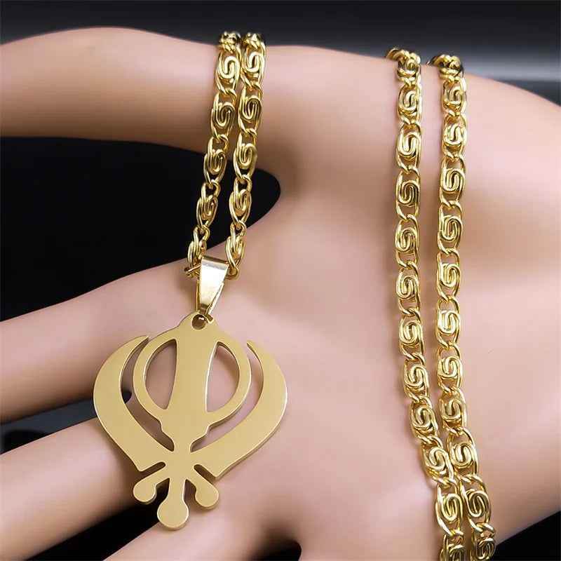 Warrior Khanda Necklace - RIYOVA Jewelry
