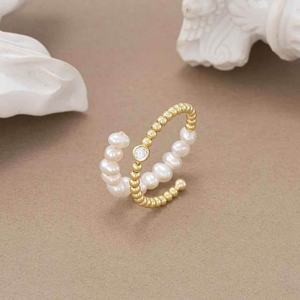 Gemara Pearl Ring - RIYOVA Jewelry
