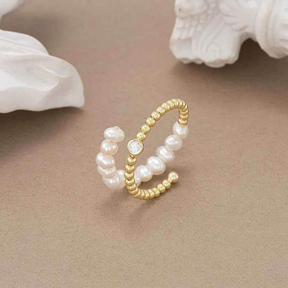 Gemara Pearl Ring - RIYOVA Jewelry