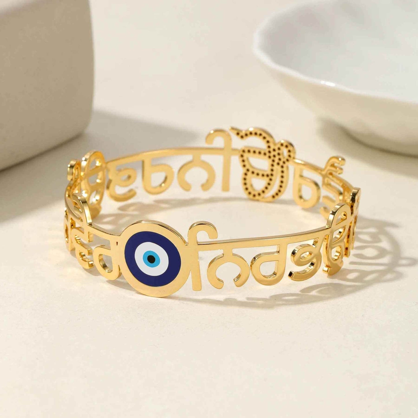 Ek Onkar Evil Eye Bracelet - RIYOVA Jewelry