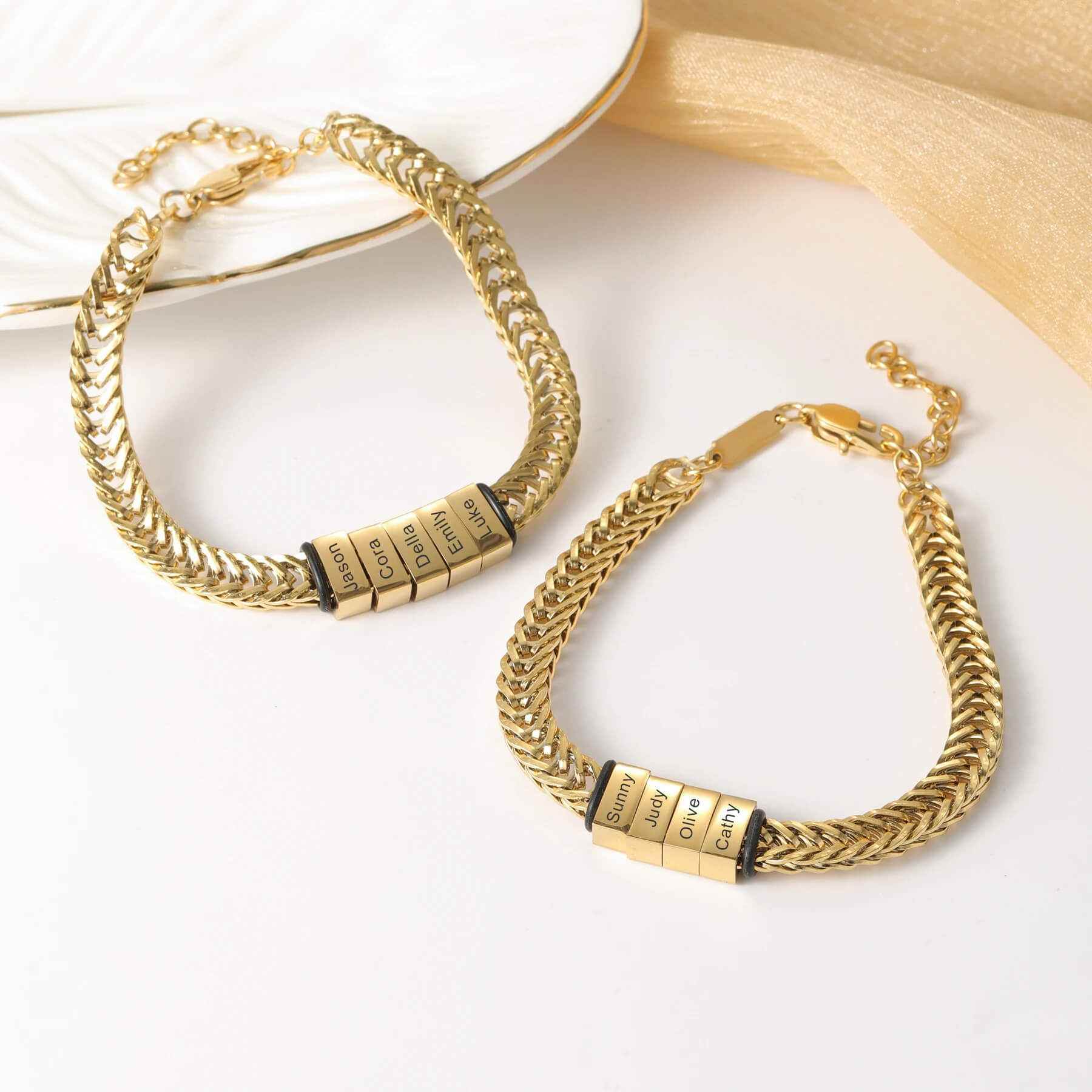 Engraved Shawn Custom Bracelet - RIYOVA Jewelry