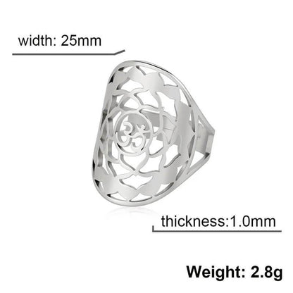 Infinity Om Ring - RIYOVA Jewelry
