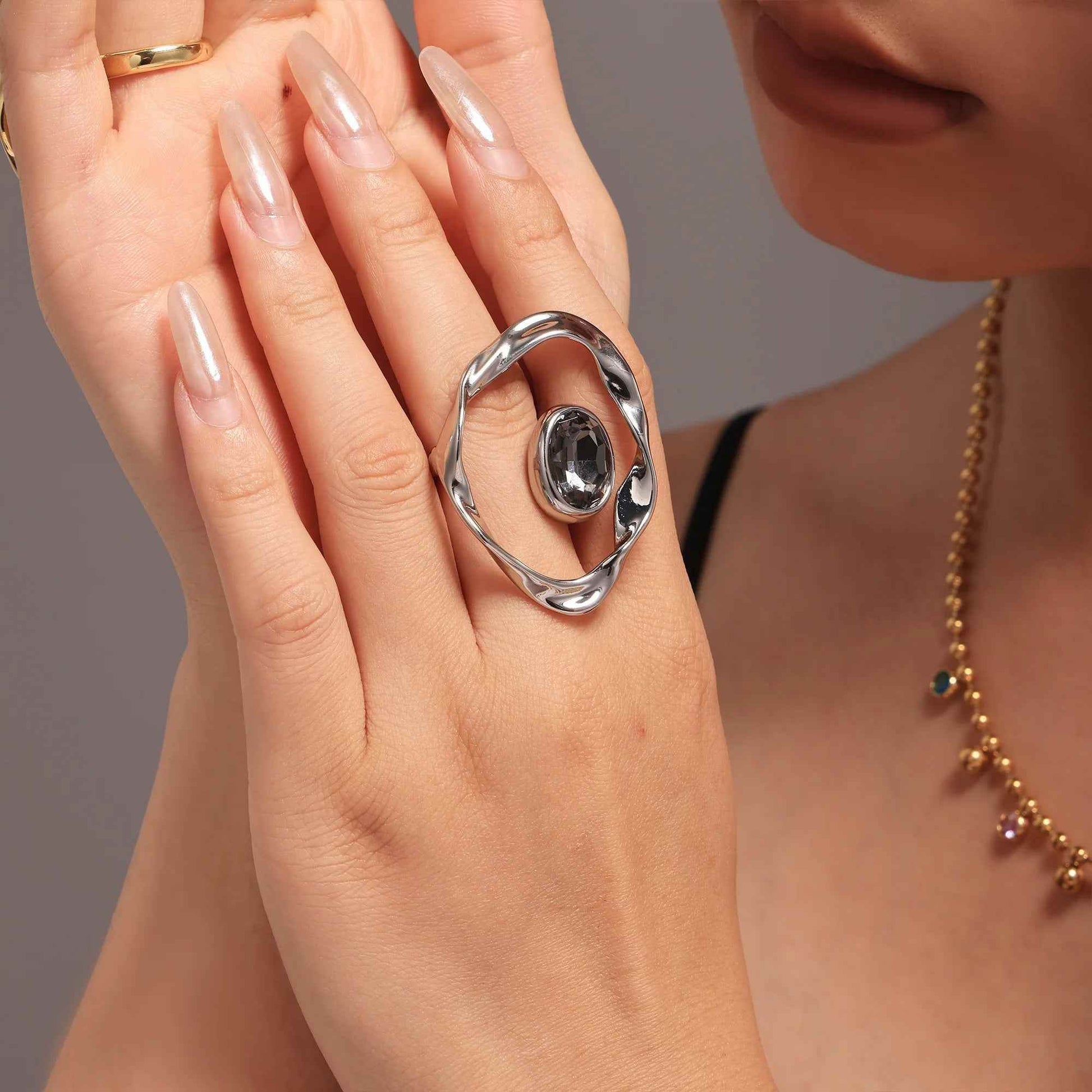 Twist Harmony Open Ring - RIYOVA Jewelry