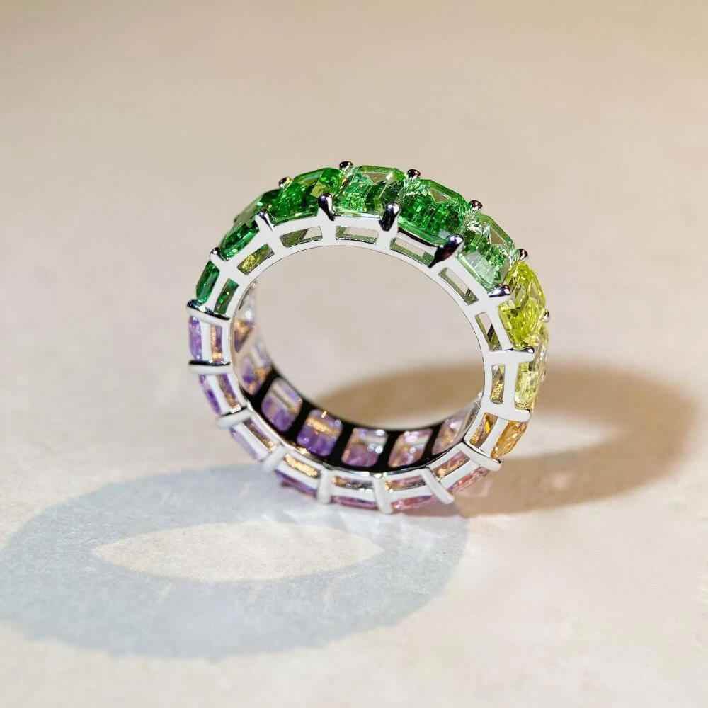 Spectrum Sapphire Ring - RIYOVA Jewelry