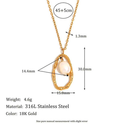 Baroque Pearl Necklace - RIYOVA Jewelry