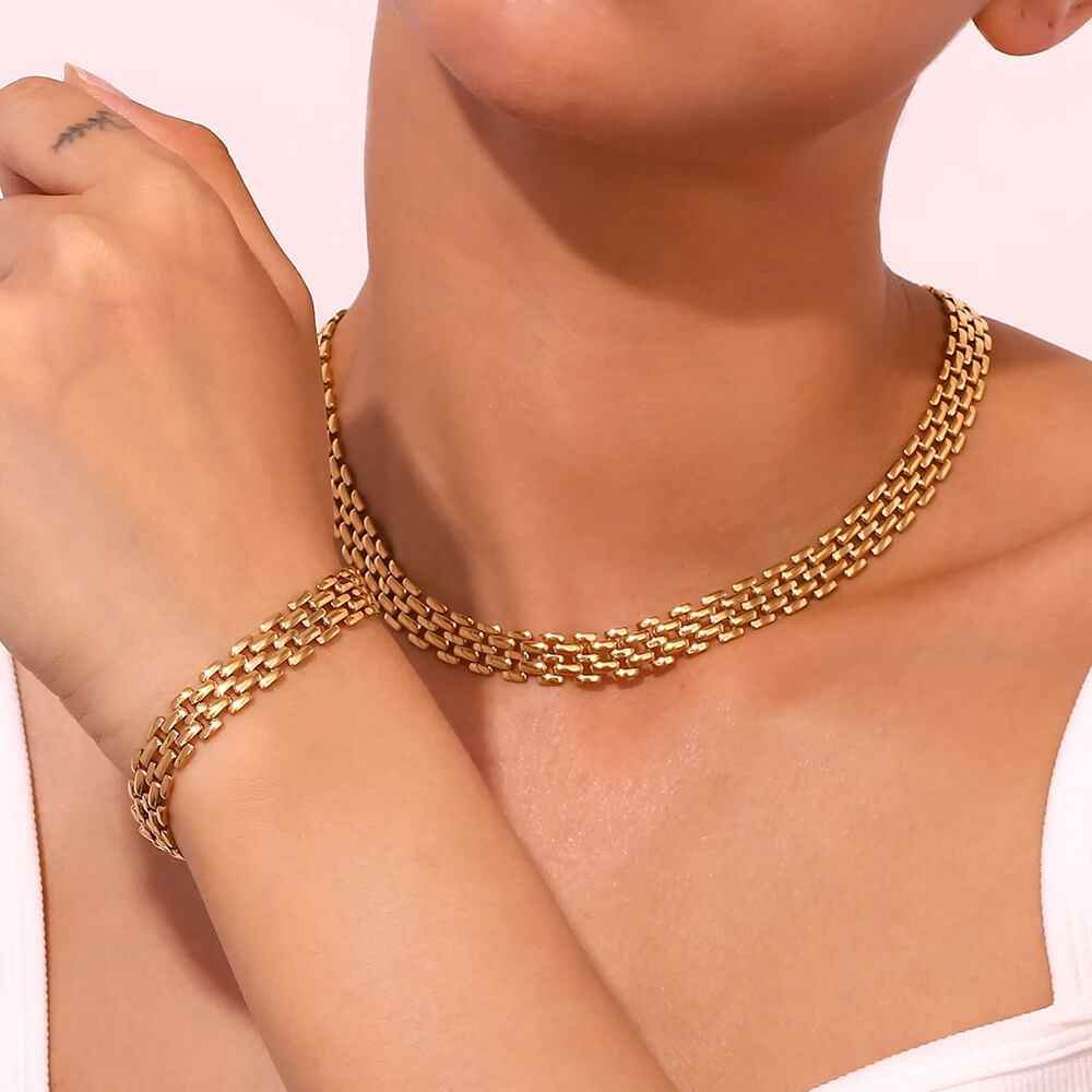 Amara Layers Necklace - RIYOVA Jewelry
