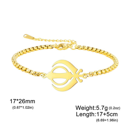 Khalsa Pride Khanda Bracelet - RIYOVA Jewelry