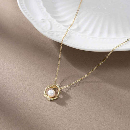Nishi Pearl Necklace - RIYOVA Jewelry