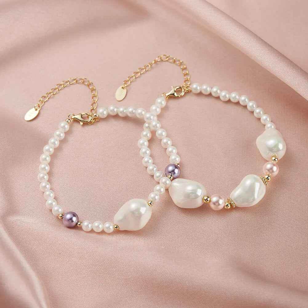 Lustra Pearl Bracelet - RIYOVA Jewelry