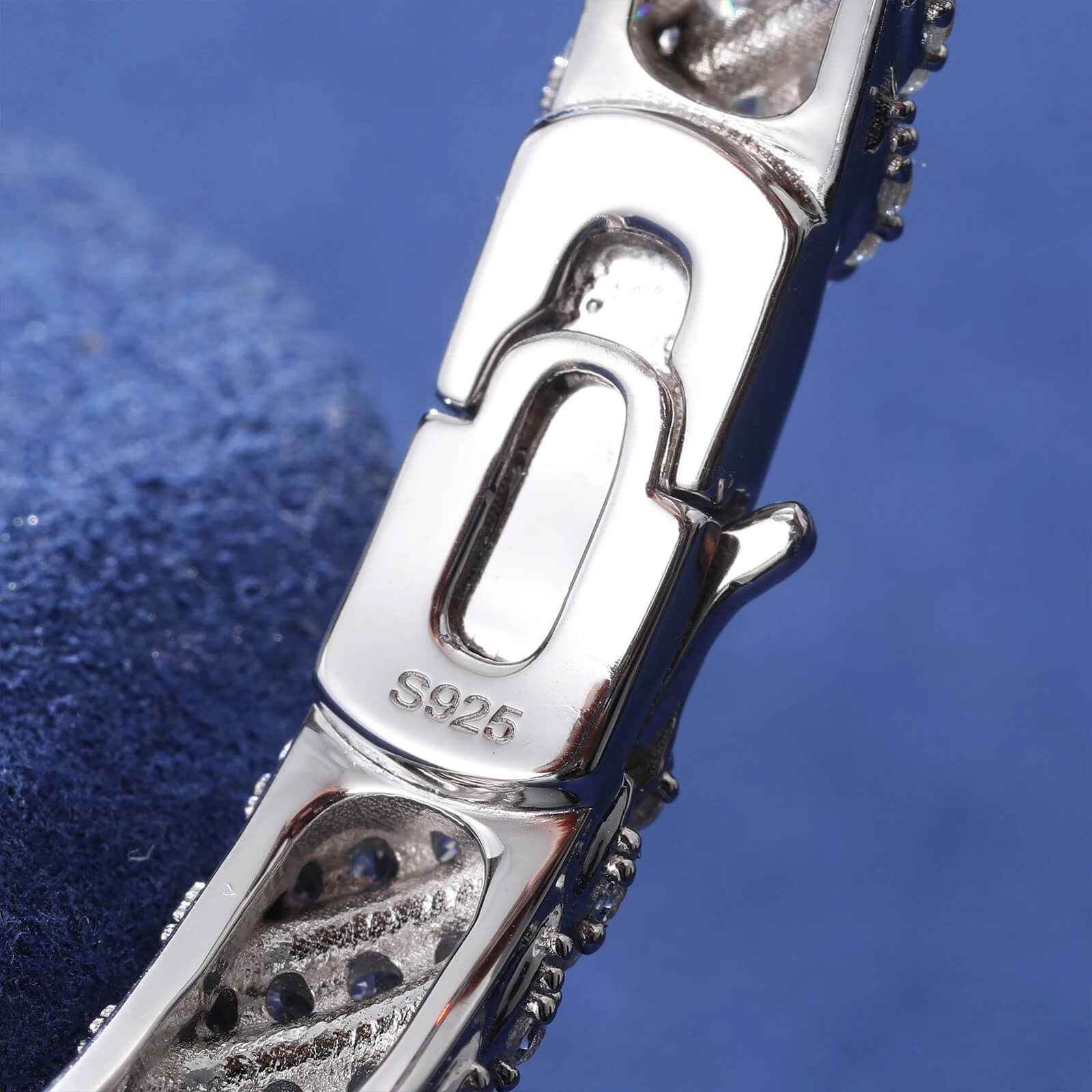 925 Iced Out Twist Bracelet - RIYOVA Jewelry