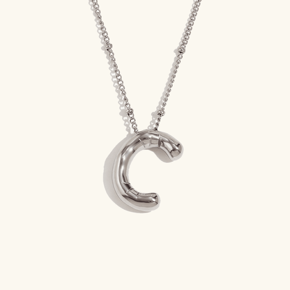 Balloon Initial Pendant Necklace - RIYOVA Jewelry