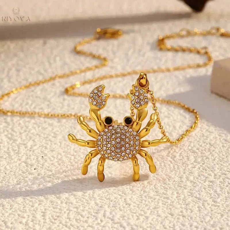 Crab Necklace – Bold Beauty for Beach Souls RIYOVA