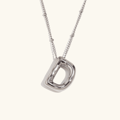 Balloon Initial Pendant Necklace - RIYOVA Jewelry