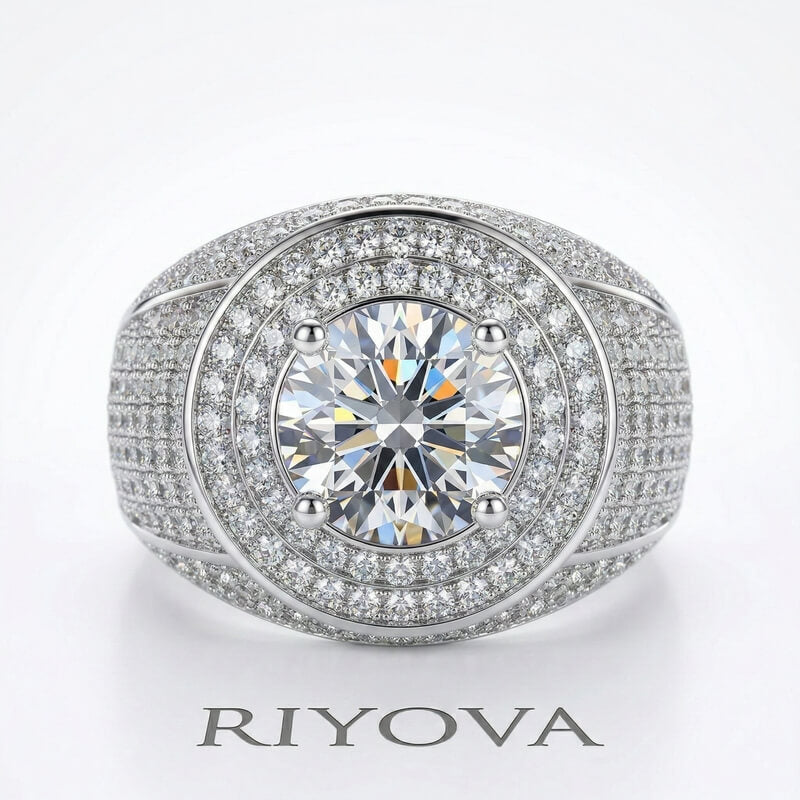 Dome Engagement Ring for Men RIYOVA