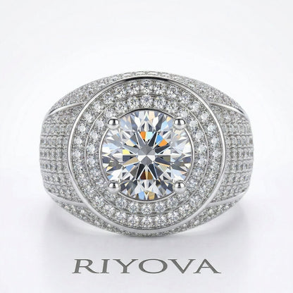 Dome Engagement Ring for Men RIYOVA